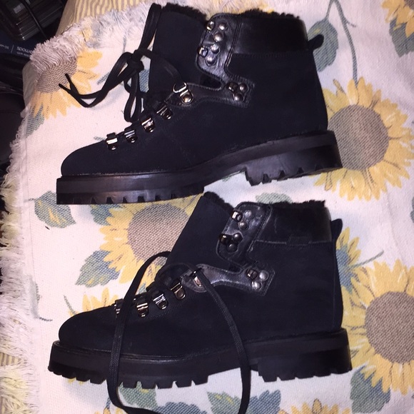 Baxter Shearling Hiker Boot Suede US 7 - Picture 1 of 8